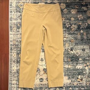 Zac & Rachel Khaki Cropped Pull-On Pants